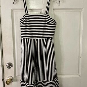Brixon Ivy Black and White Striped sundress Medium